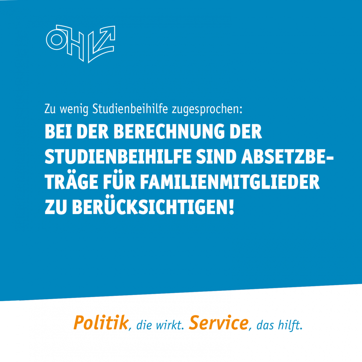 Zu wenig Studienbeihilfe zugesprochen