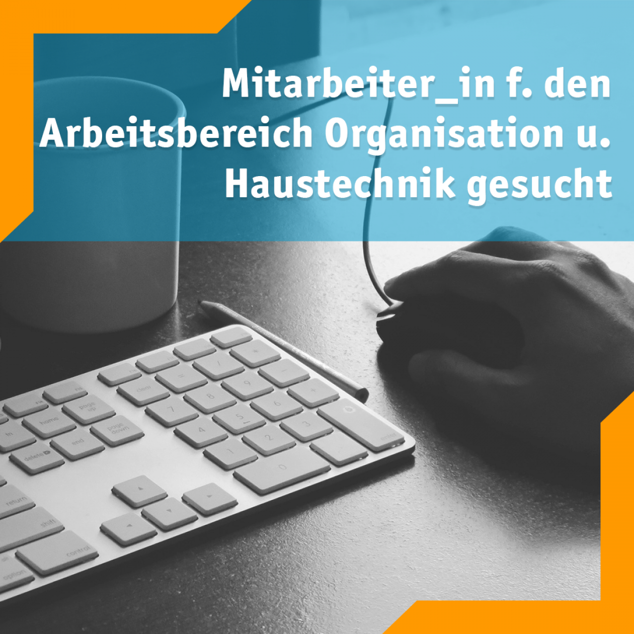 Mitarbeiter_in für den Arbeitsbereich Organisation und Haustechnik gesucht