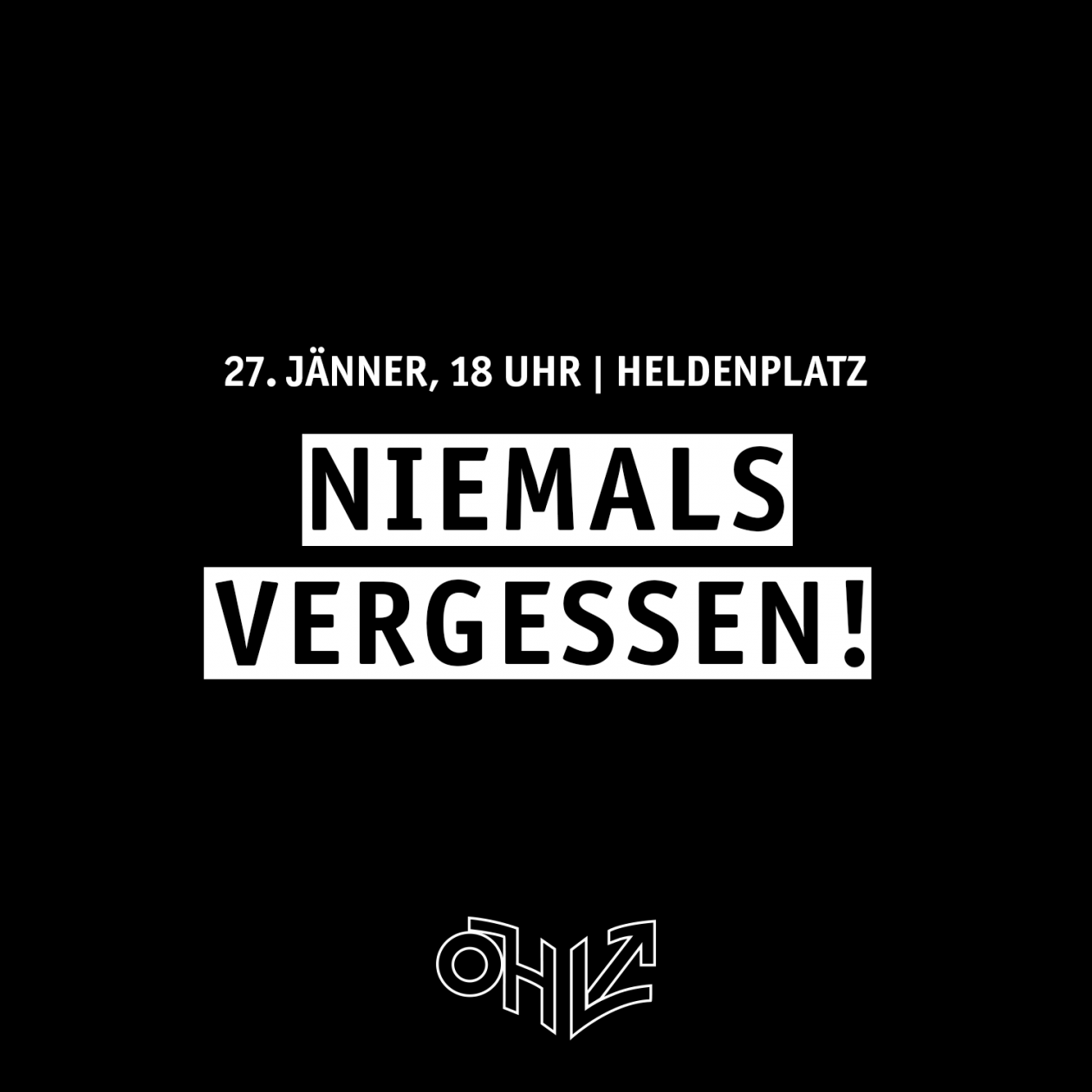 Niemals vergessen! Gedenveranstaltung