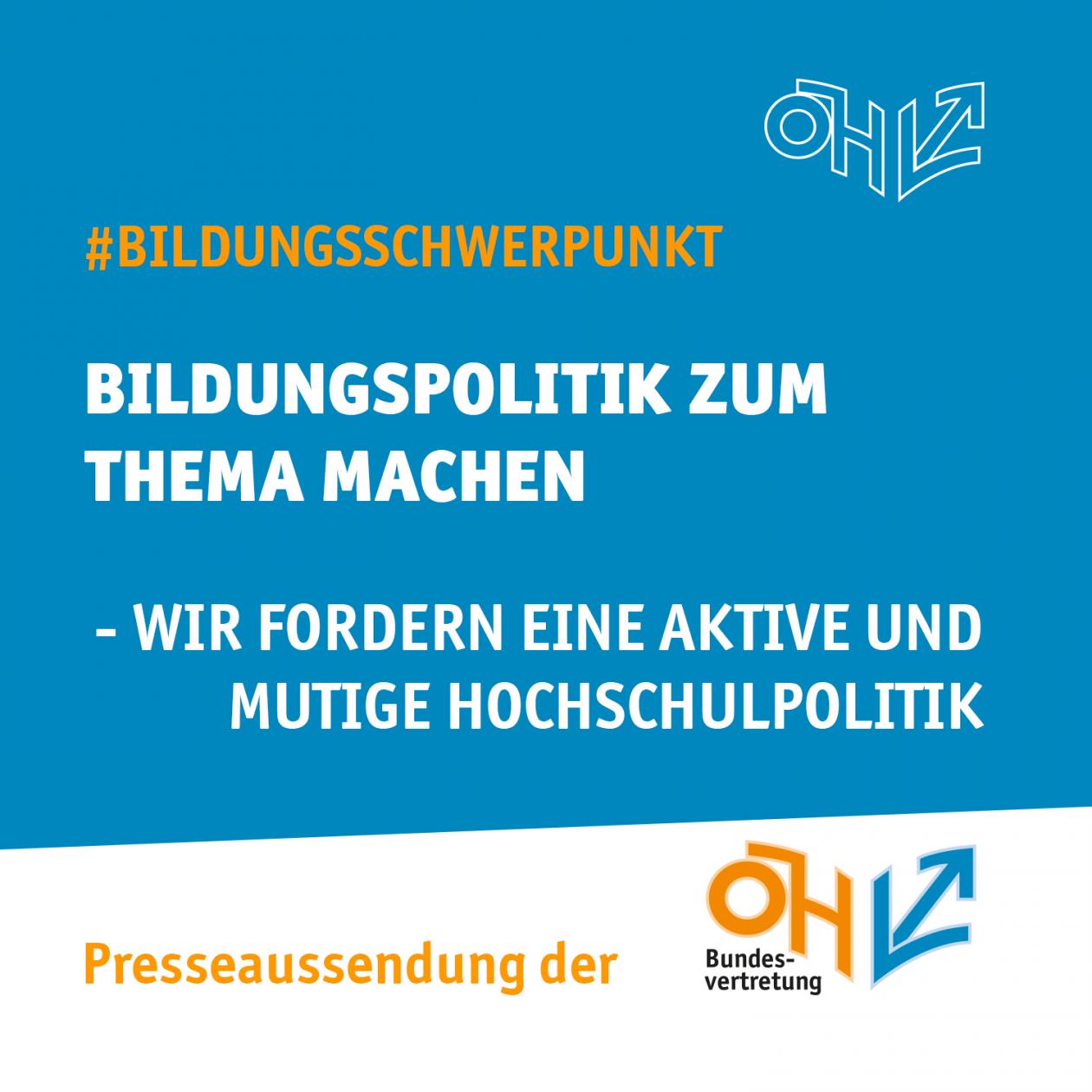 Bildungspolitik zum Thema machen!