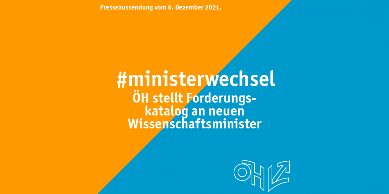 ÖH stellt Forderungskatalog an neuen Wissenschaftsminister