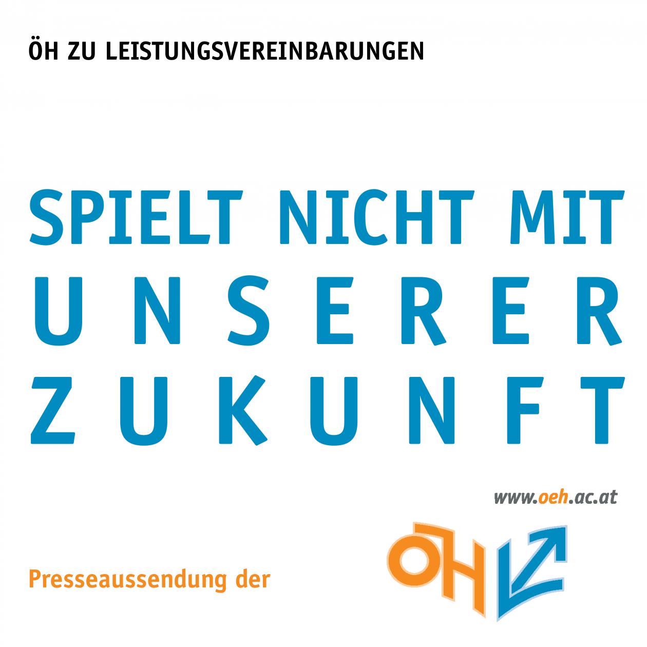 ÖH: Spielt nicht mit unserer Zukunft