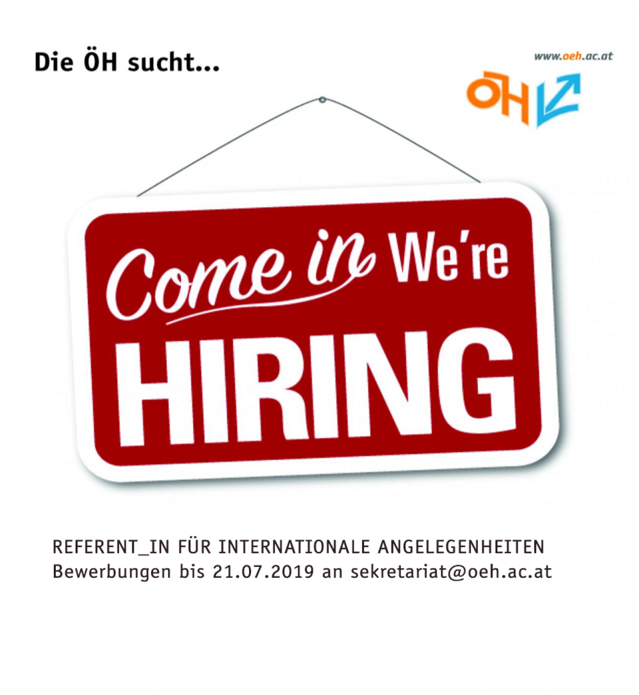 Stellenausschreibung: Referent_in für internationale Angelegenheiten