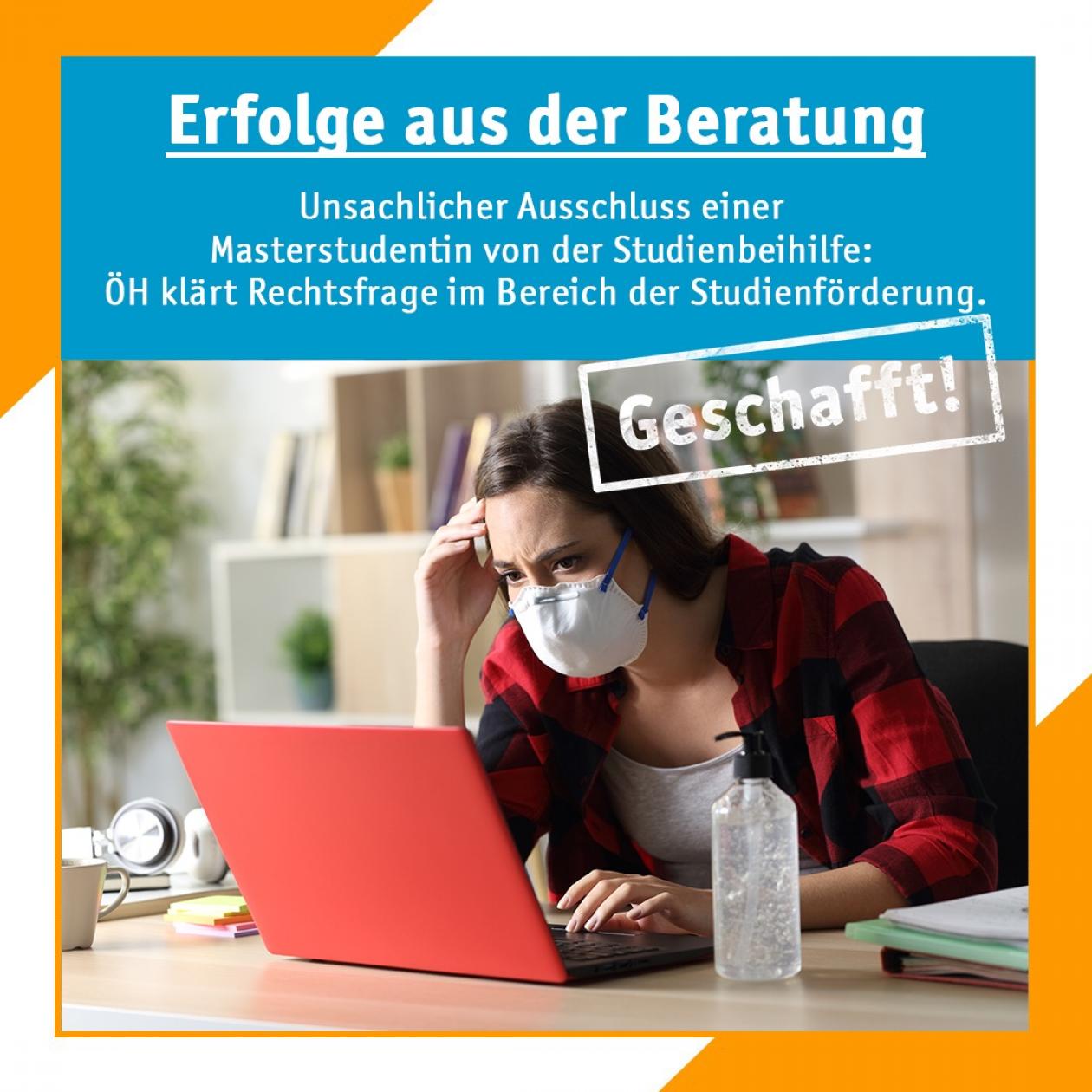 Geschafft! Unsachlicher Ausschluss einer Masterstudentin von der Studienbeihilfe