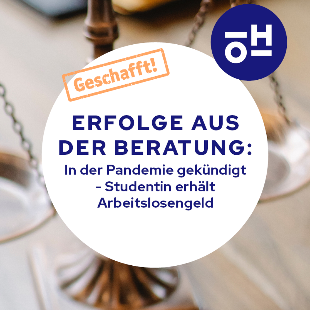 In der Pandemie gekündigt - Studentin erhält Arbeitslosengeld