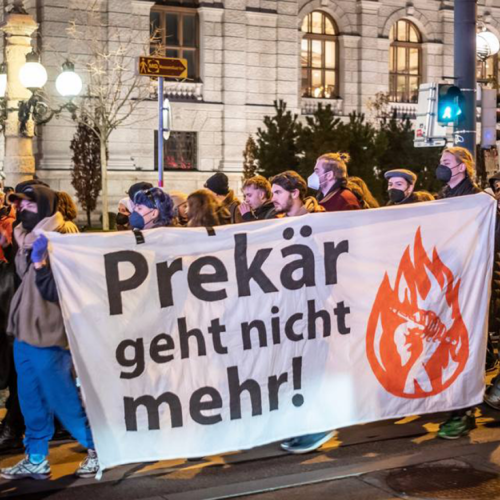 Demo Prekarität und Ausfinanzierung Hochschulen