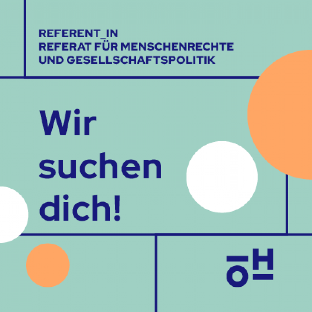 Wir suchen dich! Referent_in für Menschenrechte und Gesellschaftspolitik