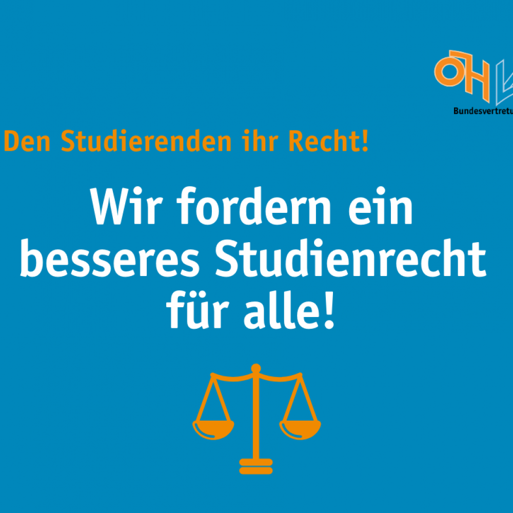 Wir fordern ein besseres Studienrecht für alle!