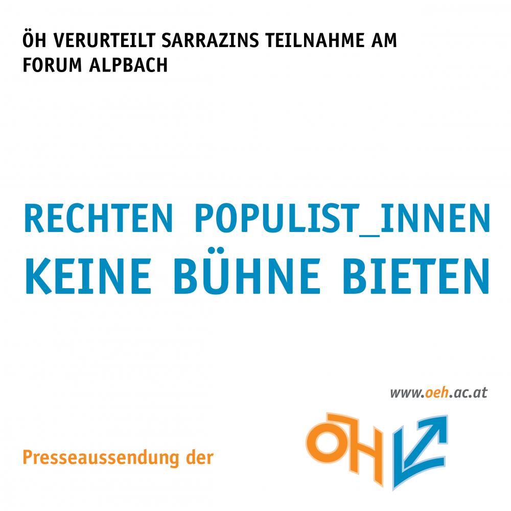 Rechten Populist_innen keine Bühne bieten