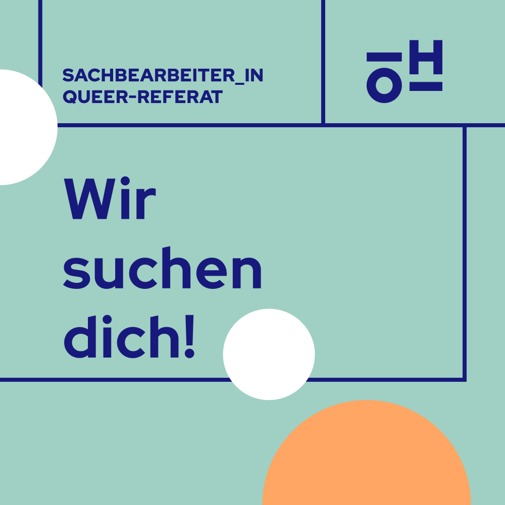 Wir suchen dich: Sachbearbeiter_in im Queer Referat