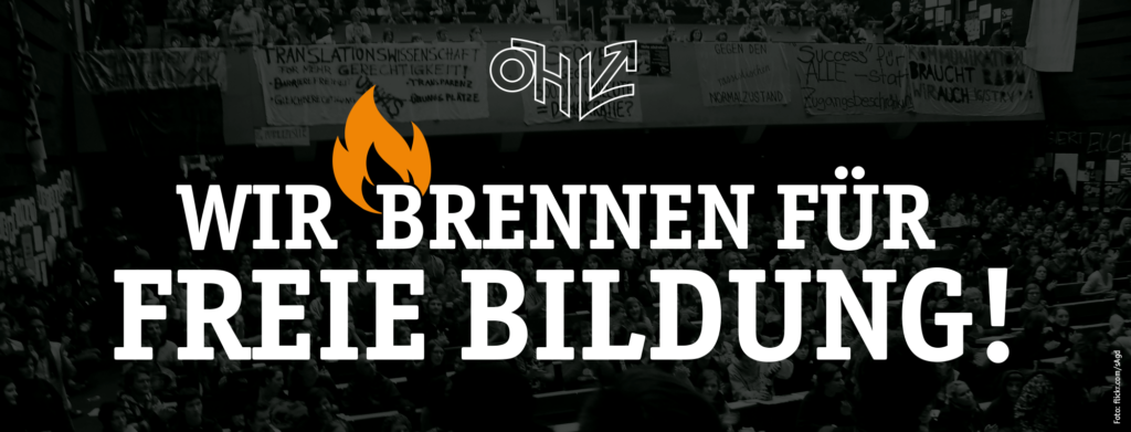 Wir brennen für freie Bildung! #freiebildung