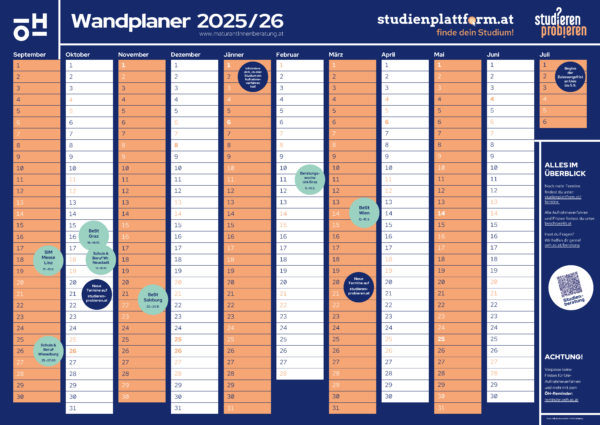 ÖH Kalender 2025 Schulen
