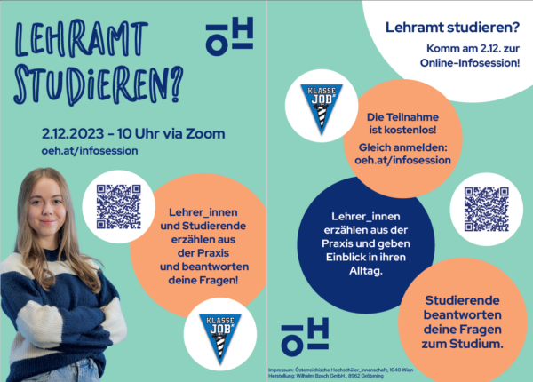 Online-Infosession Flyer