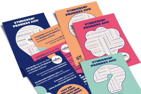 Flyer: Studieren Probieren (zu 50 Stück)