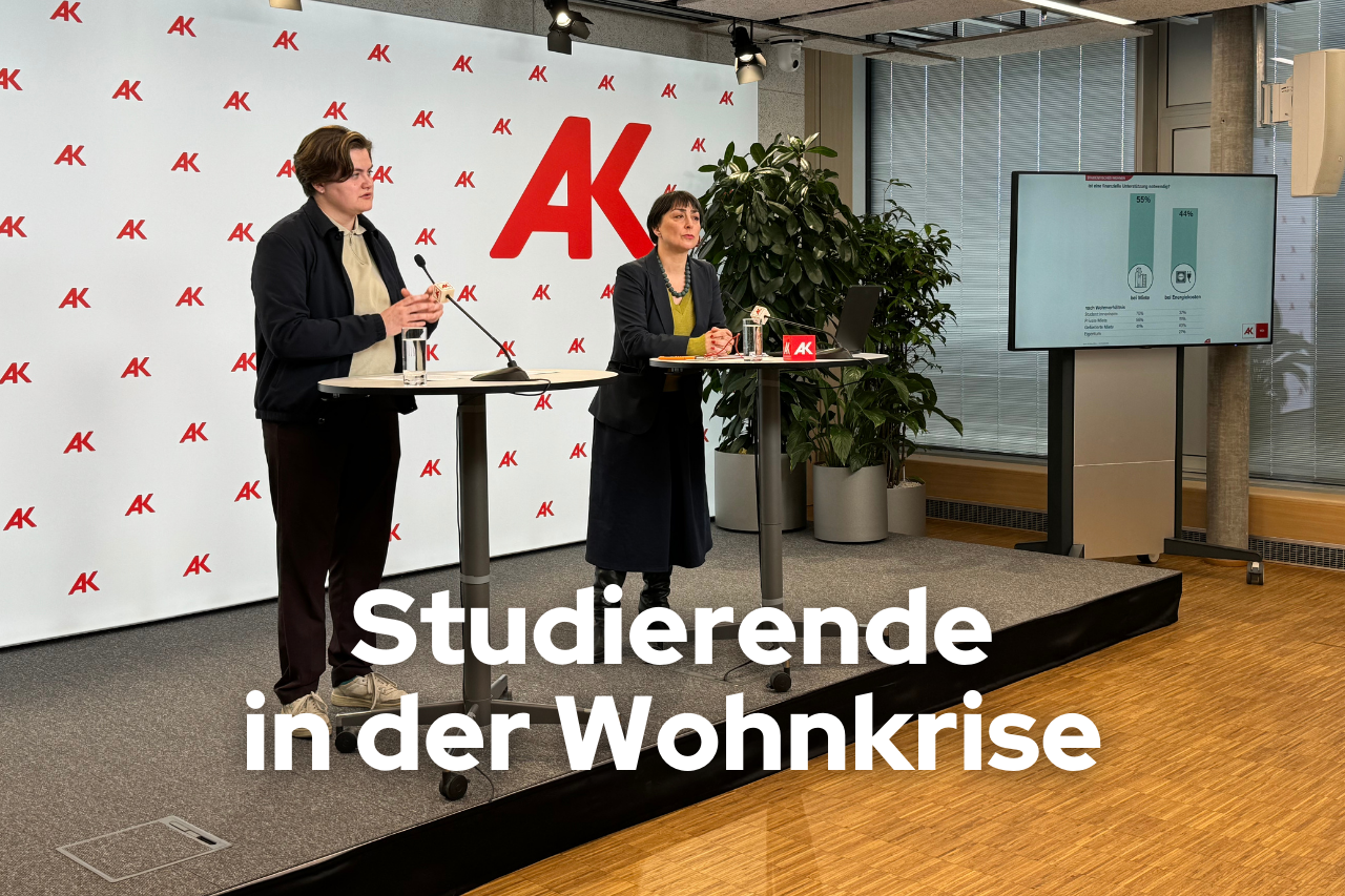 Studierende in der Wohnkrise - Pressekonferenz zu Studienergebnissen